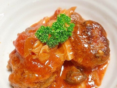 おうちで人気ミートボールのトマトソース煮★チーズ入